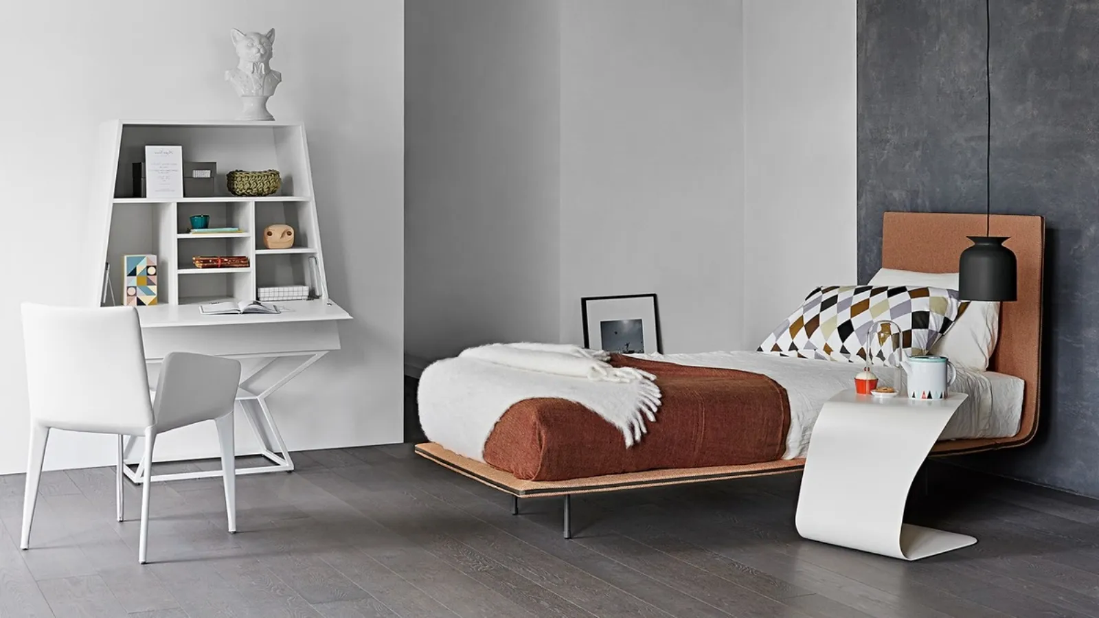 Letto con testiera Thin di Bonaldo