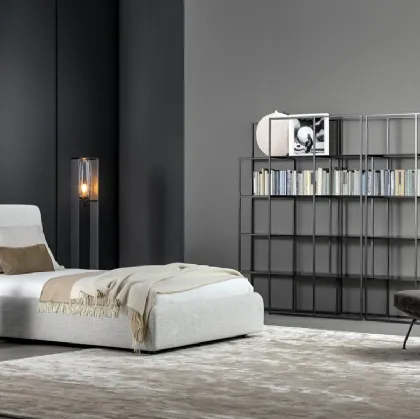 Letto singolo con box contenitore Tonight di Bonaldo